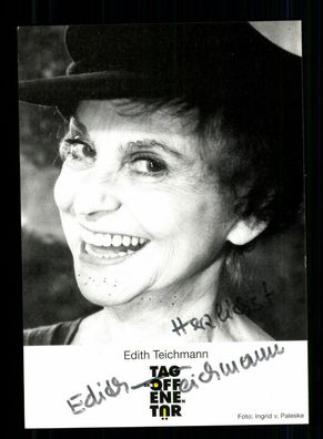 Edith Teichmann Autogrammkarte Original Signiert + F 9876