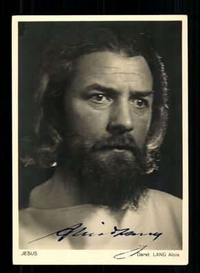 Alois Lang Autogrammkarte Original Signiert + F 10085