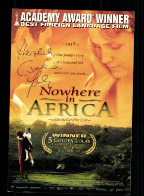 Caroline Link Nowhere in Africa Autogrammkarte Original Signiert + F 10207