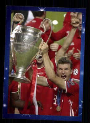 Thomas Müller Autogrammkarte FC Bayern München Championsleaque Sieger 2020