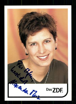 Alexandra Muz ZDF Heute Autogrammkarte Original Signiert + F 10324