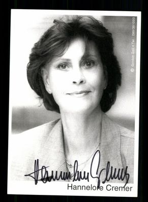 Hannelore Cremer Autogrammkarte Original Signiert + F 7829
