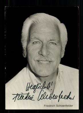 Friedrich Schoenfelder Rüdel Autogrammkarte Original Signiert + F 7942