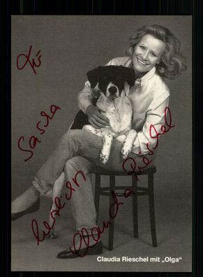 Claudia Rieschel Autogrammkarte Original Signiert + F 8071