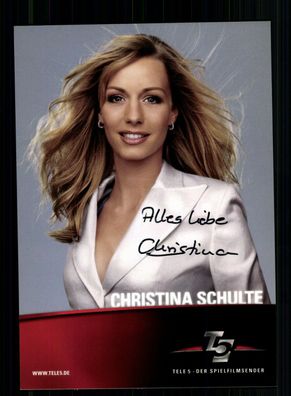 Christina Schulte Tele 5 Autogrammkarte Original Signiert + F 8085