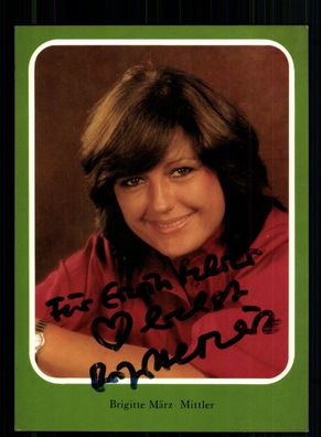 Brigitte März Autogrammkarte Original Signiert + F 8126