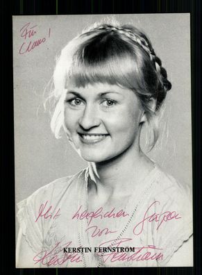 Kerstin Fernström Autogrammkarte Original Signiert + F 8150