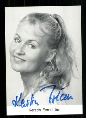 Kerstin Fernström Autogrammkarte Original Signiert + F 8151