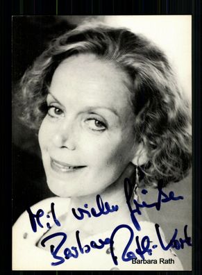 Barbara Rath Rüdel Autogrammkarte Original Signiert + F 8236