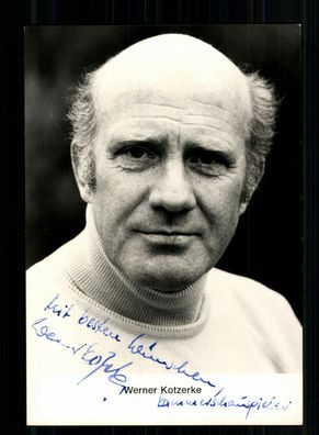Werner Kotzerke Autogrammkarte Original Signiert + F 8325