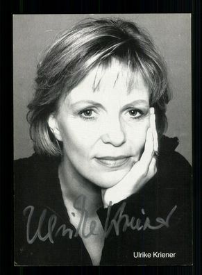Ulrike Kriener Autogrammkarte Original Signiert + F 8410
