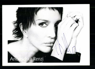Anouschka Renzi Autogrammkarte Original Signiert + F 8608