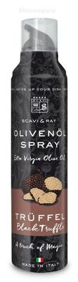SCAVI & RAY Olivenöl Spray Black Truffle 0,2L Olivenspray mit Trüffelgeschmack