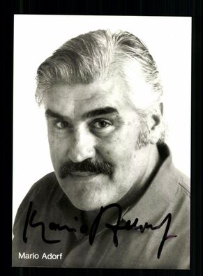 Mario Adorf Rüdel Autogrammkarte Original Signiert + F 8993