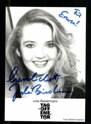 Julia Biedermann Autogrammkarte Original Signiert + F 9251