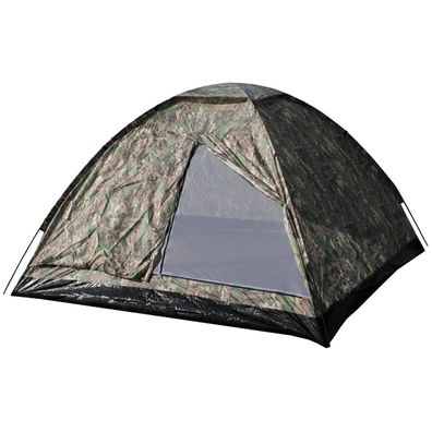 MFH 3 Personen Camping Zelt Monodom, 210x210x130 cm, operation camo, einwandig