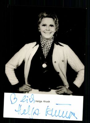 Helga Kruck Rüdel Autogrammkarte Original Signiert + F 9694