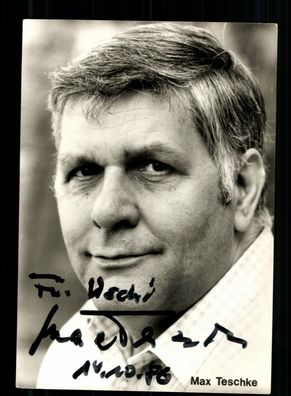Max Teschke Autogrammkarte Original Signiert + F 10070