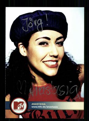 Anastasia MTV Autogrammkarte Original Signiert + F 10080