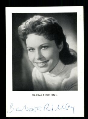 Barbara Rütting Autogrammkarte Original Signiert + F 10132