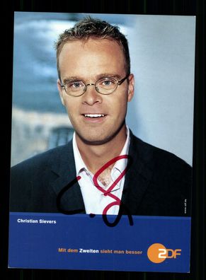 Christian Sievers ZDF Autogrammkarte Original Signiert + F 10150