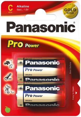 Panasonic PRO POWER - Baby C / LR 14 - 1,5 Volt Alkali - 2er Blister