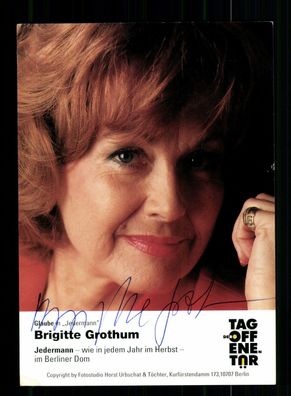 Brigitte Grothum Autogrammkarte Original Signiert + F 10237