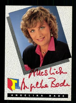 Angelika Bade RTL Plus Autogrammkarte Original Signiert + F 10276