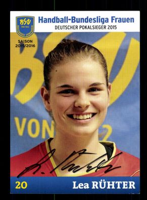 Lea Rüther Autogrammkarte BSV Buxtehude 2015-16 Handball + A 166306