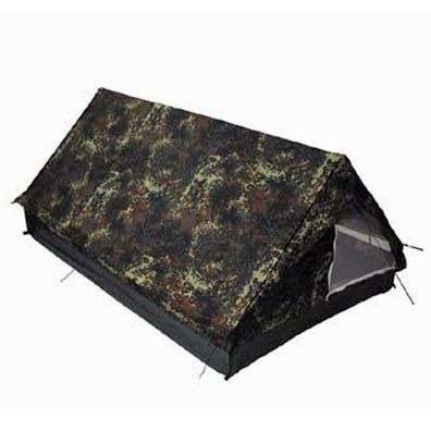 MFH 2 Personen Zelt "Minipack" Campingzelt flecktarn 213 x 137 x 97 cm