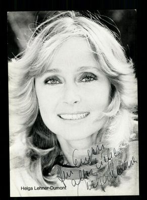 Helga Lehner Dumont Autogrammkarte Original Signiert + F 7787