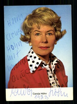 Carola Höhn Rüdel Autogrammkarte Original Signiert + F 8117