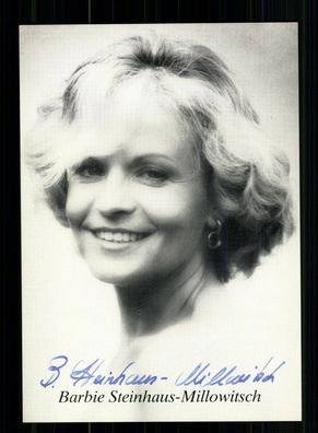 Barbie Steinhaus Millowitsch Autogrammkarte Original Signiert + F 8225