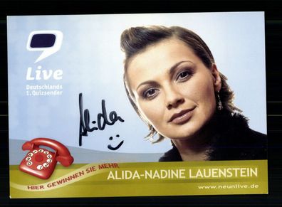 Alida Nadine Lauenstein 9 Live Autogrammkarte Original Signiert + F 8613