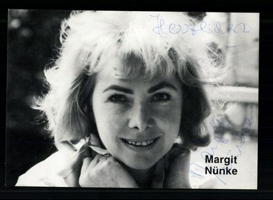 Margit Nünke Autogrammkarte Original Signiert + F 8626