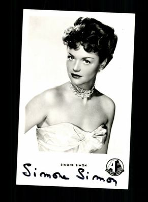 Simone Simon Netter´s Autogrammkarte Original Signiert + F 8764