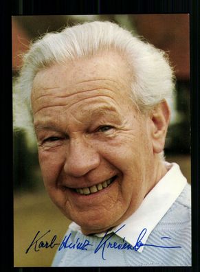 Karl Heinz Kreienbaum Rüdel Autogrammkarte Original Signiert + F 9120