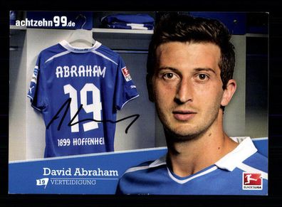 David Abraham Autogrammkarte TSG Hoffenheim 2013-14 Original Signiert + A 187584