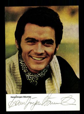 Hans-Jürgen Bäumler Autogrammkarte Original Signiert + F 9521