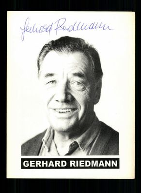 Gerhard Riedmann Autogrammkarte Original Signiert + F 9581