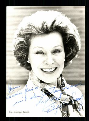 Eva Ingeborg Scholz Rüdel Autogrammkarte Original Signiert + F 9628