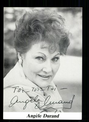 Angele Durand Autogrammkarte Original Signiert + F 9984