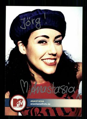 Anastasia MTV Autogrammkarte Original Signiert + F 10079
