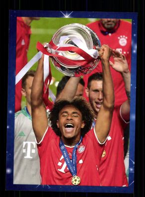 Joshua Zirkzee Autogrammkarte FC Bayern München Championsleaque Sieger 2020