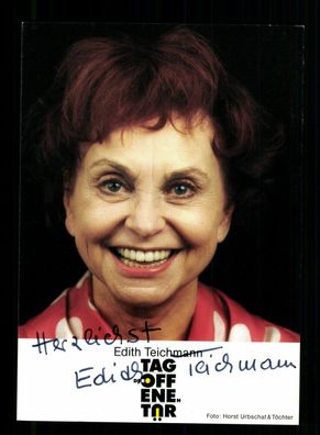 Edith Teichmann Autogrammkarte Original Signiert + F 10472