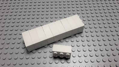 Lego 10 Basic Steine 2x3 hoch Weiß 3002 Legos haben Kratzer