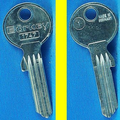 Schlüsselrohling Börkey 1747 Profil 1 für Basi, Multi Profilzylinder