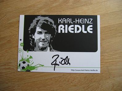 Weltmeister 1990 DFB Nationalspieler Karlheinz Riedle - handsigniertes Autogramm!!!