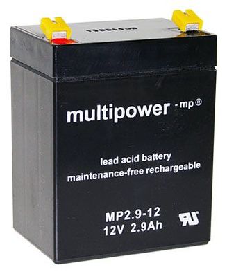 Multipower - MP2.9-12 - 12 Volt 2900mAh Pb
