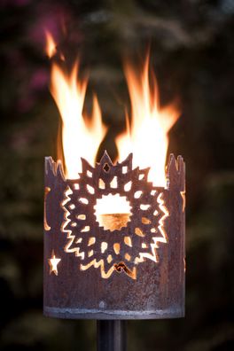 Fackel Sonne (ohne Stiel) Gartenfeuer Feuerstelle